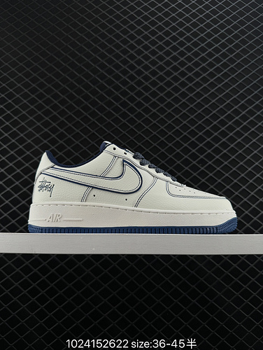 1D1D0G Nike AIR FORCE 1D0G7 Air Force One scarpa da tavolo sportiva casual versatile e bassa con pre