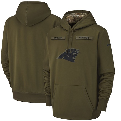 Men&amp;#x27;s Carolina Panthers Nike Olive Salute to Service Sideline Therma Performance Pullover Hoodie.jpg