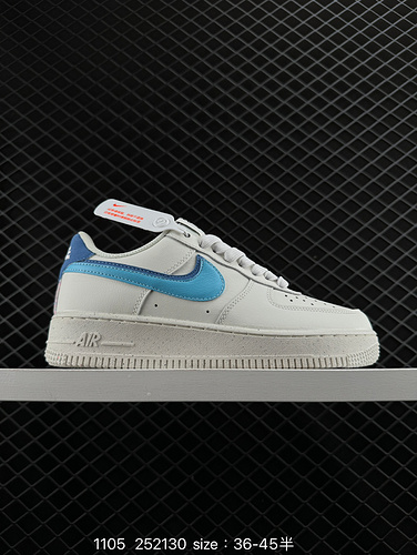 1D5X0G Nike AIR FORCE 1D0G7 Air Force One scarpa da tavola sportiva casual versatile e bassa con pre