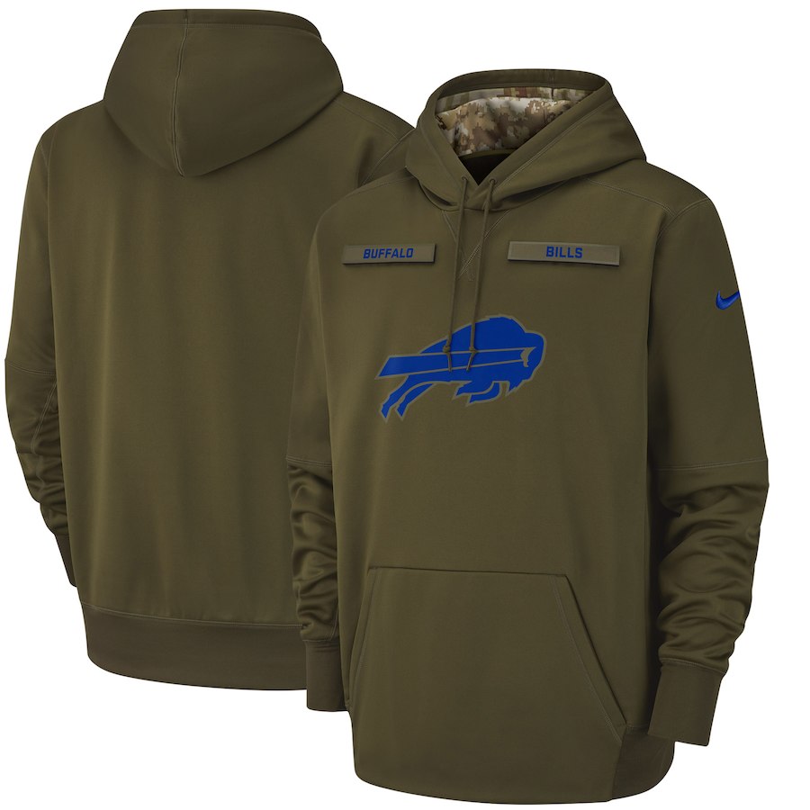 Buffalo Bills Nike Men&amp;#x27;s Salute to Service Pullover Performance Green Hoodie.jpg