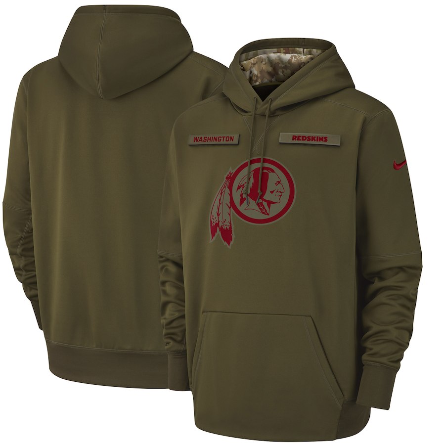 Washington Redskins Nike Men&amp;#x27;s Salute to Service Pullover Performance Green Hoodie.jpg