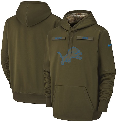 Men&amp;#x27;s Detroit Lions Nike Olive Salute to Service Sideline Therma Performance Pullover Hoodie.jpg