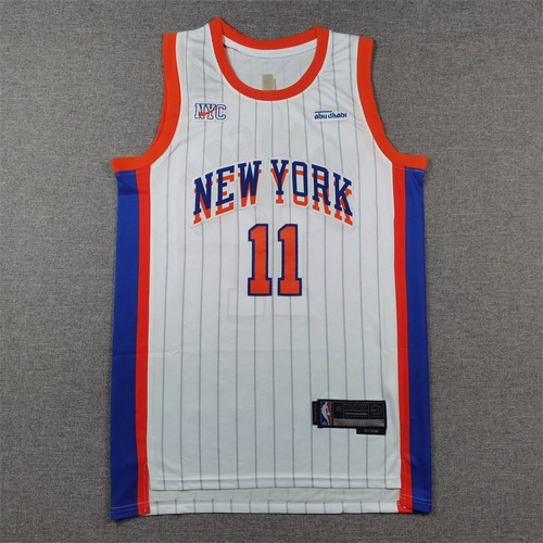 Numero della squadra Knicks della stagione 242 Jaren Brunson City Edition White Bar