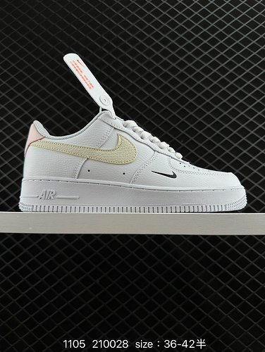 1D40G Nike AIR FORCE 1D0G7 Air Force One scarpa da tavolo sportiva casual versatile e bassa con pres