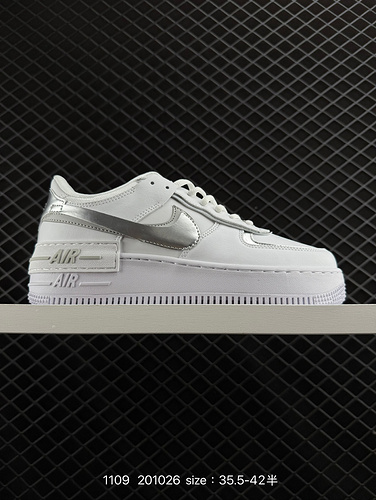 1D30G Nike Nike WMNS Air Force 1D Shadow Nuove ragazze Design decostruttivo Macaron Air Force One Sc