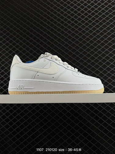 1D0G0G Nike AIR FORCE 1D0G7 Air Force One scarpa da tavolo sportiva casual versatile e bassa con pre