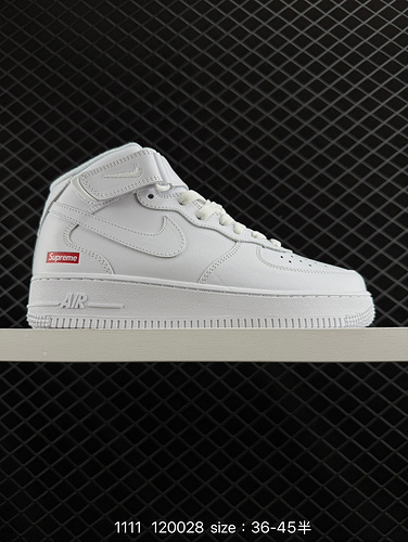 1D40G Nike AIR FORCE 1D0G7 Air Force One scarpa da tavolo sportiva casual versatile e alta con prest