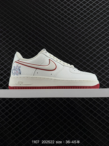 1D1D0G Nike AIR FORCE 1D0G7 Air Force One scarpa da tavola sportiva casual versatile e bassa con pre