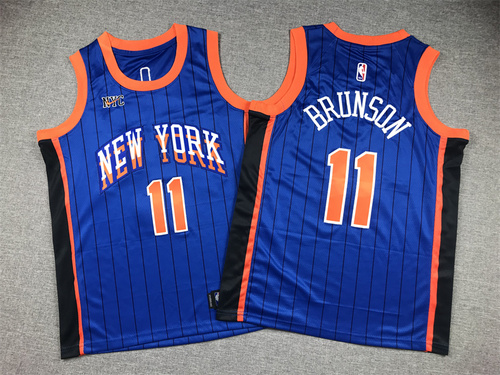 24 stili di abbigliamento per bambini Knicks 1yu1yu blue city edition