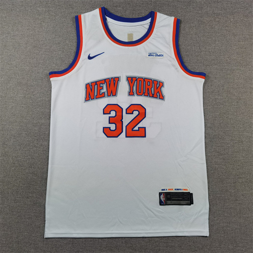 Knicks n. 32 Karl Anthony Towns bianco