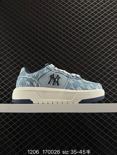 1yu3poo MLB New York Yankees scarpe da tavolo basse versatili casual antiscivolo da donna bianche ro