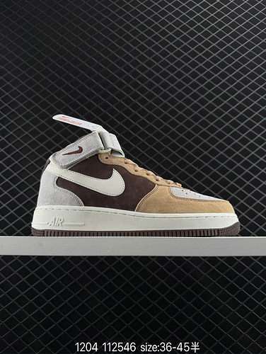 23poo AutunnoInverno Nuovo prodotto Livello aziendale Nike Air Force 1yu MID Poo7 Grigio chiaro Blu 