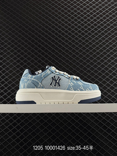 1yu3poo MLB New York Yankees scarpe da tavolo basse versatili casual antiscivolo da donna bianco ros