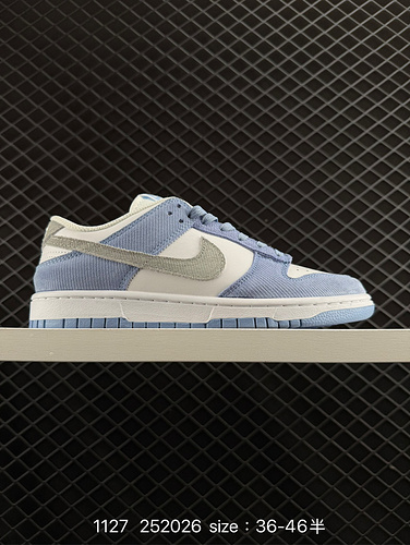 1yu3poo Nike Dunk Low Pink Corduroy La combinazione di colori generale del velluto a coste blu utili