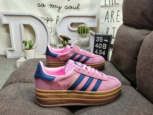 434D Adidas Gazelle Bold W Hpo61yu22 Tre foglie di trifoglio Tre strati Fondo spesso Basso Top Retro