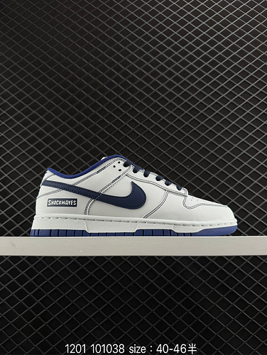 1yu9poo Scarpe da ginnastica personalizzate Nike Dunk Low NO2poo5 High Street Linee semplici Blu Pan