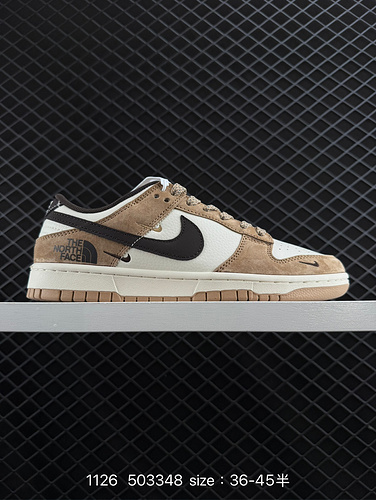 24poo Nk SB Dunk Low North Joint Bianco e nero Marrone Anniversario Scarpe da tavola casual dal tagl