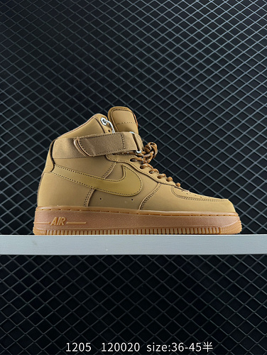 1yupoopoo autentico Air Force 1yu High FLAX Wheat nuova versione del modello high top in grano Air F