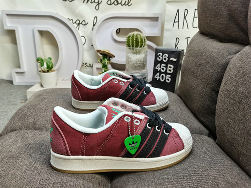 4po5D Adidas Originals SUPERSTAR Shell Head Classico Versatile Scarpe da tavolo sportive casual Schi