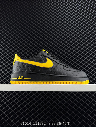 1yu6poo Air Force 1yu Low Kobe Bryant Co branded Black and Yellow Size 3646 Full Size Shipping Item 