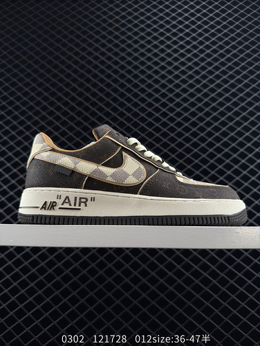 Louis Vuitton x Nike Air Force 1 Low Louis Vuitton collaborates with Nike Air Force 1 AF1 low top ve