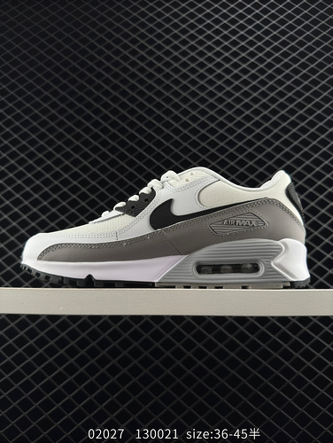 ✅ The Nike Air Max 90 classic retro small cushion cushioning running shoe upper is made of leather a