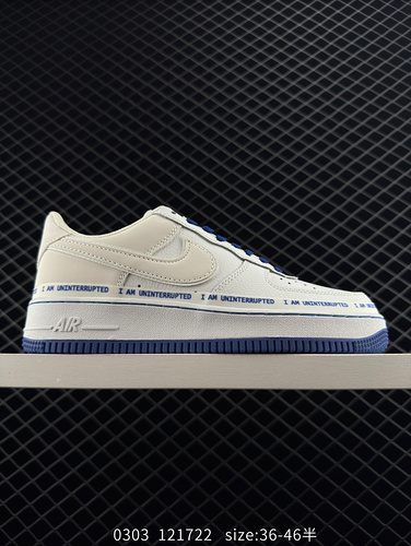 Zhan Huangzhen Joint Brand Uninterrupted x Nike Air Force 1; MORE THAN____&quot;  White Treasure