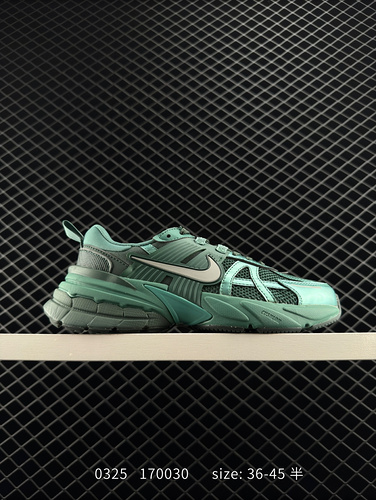NK Wmns V2K Runtekk Low "Fossil Color" Retro Trendy Series Future Retro Dad Style Versatil