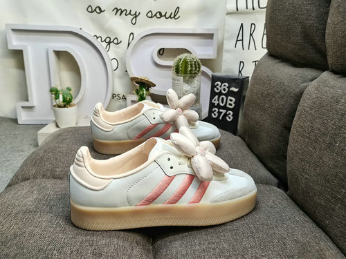 373DAdidas SAMBAE W genuine half size system # using suede combined with environmentally friendly fi