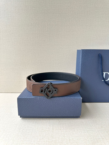 DIOR Belt Wholesale Dior Men's Belt Wholesale Original Genuine Leather Material in Stock Promotion W