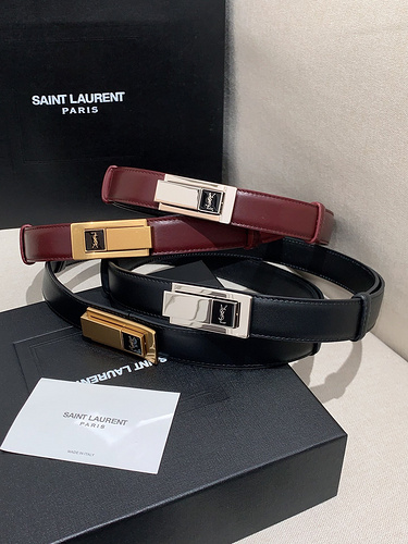 YSL belt wholesale Saint Laurent men's belt wholesale original leather material in stock promotion w