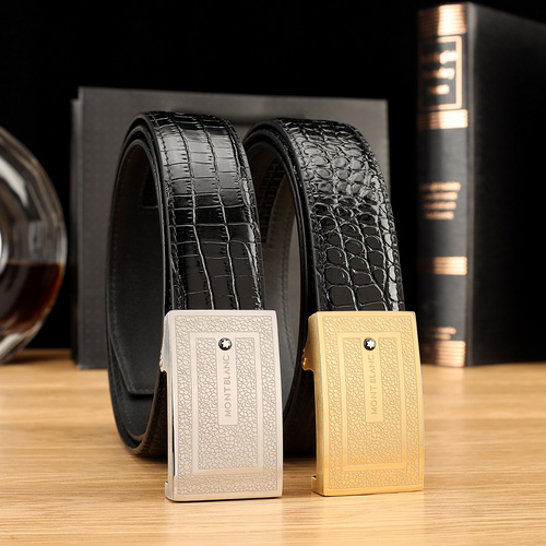 MONTBLANC Belt Wholesale Montblanc Men's Belt Wholesale Original Genuine Leather Material in Stock P