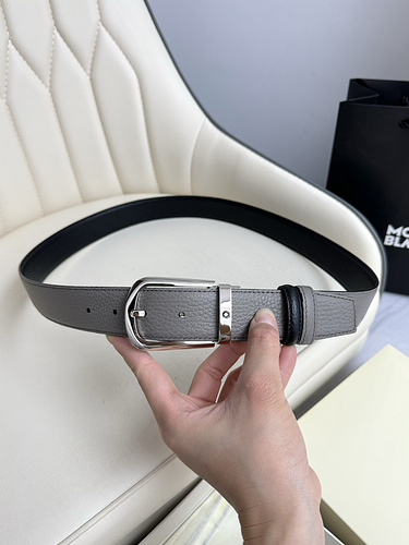 MONTBLANG Belt Wholesale Montblanc Men's Belt Wholesale Original Genuine Leather Material in Stock P