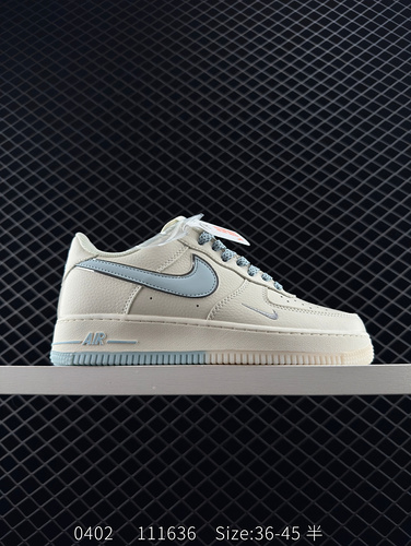 1. Official popular custom company level Nike Air Force 1 Low ice blue two tone sole Starry Sky Air 
