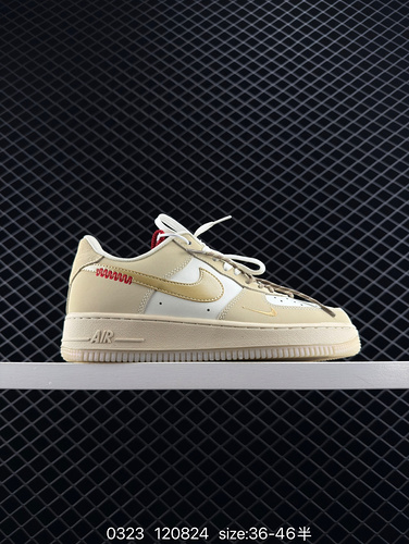 ✅ Air Force 1'07 Low Snake Year White Brown Original Last Original Paperboard Create Pure Air Force 