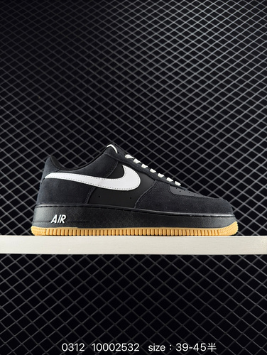 Nike Air Force 1 Low SK8 "Black Gum" Comfortable, Versatile, Anti slip, Wear resistant Low