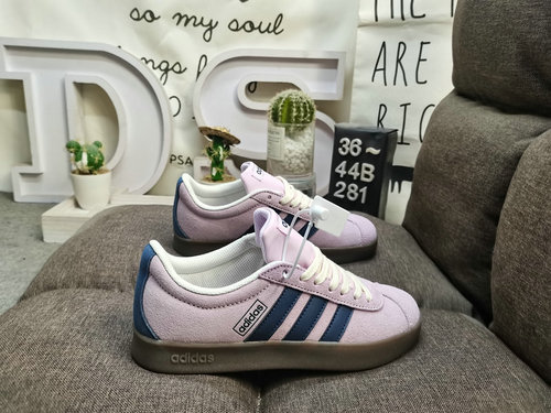 281D Adidas VL Court 2.0 JR8309 series breathable, comfortable and lightweight casual shoes