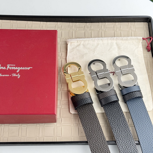 FERRGEMO Belt Wholesale Ferragamo Men's Belt Wholesale Original Genuine Leather Material in Stock Pr