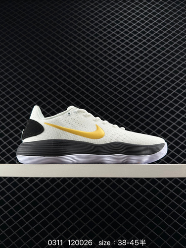 Authentic NK Hyperdunk HD2017 Low EP Practical Basketball Shoes in Rice White and Red IB4638-161 Rea