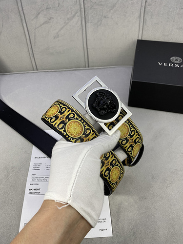 Versace Belt Wholesale Versace Men's Belt Wholesale Original Genuine Leather Material in Stock Promo