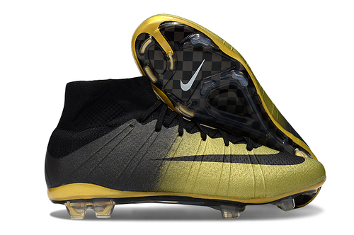 Arrived 39-45) Nike Assassin 10th generation high top waterproof knitted FG football shoes Nike Merc