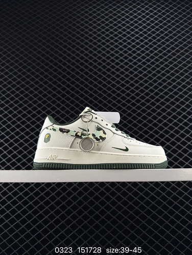 ✅ Nike AIR FORCE 1'07 Air Force No.1 low top versatile casual sports board shoes. The soft and elast