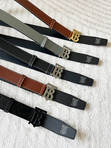 BURBERRY Belt Wholesale Burberry Men's Belt Wholesale Original Genuine Leather Material in Stock Pro