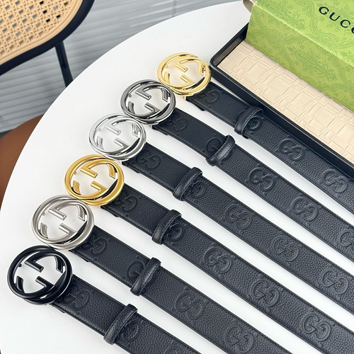 GUCCI belt wholesale Gucci men's belt wholesale original leather material in stock promotion width 3