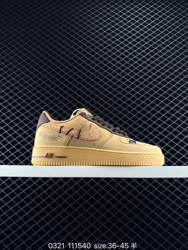 200 [Customized Sneakers] Company level Nike Air Force 10000 Flower Lane Original Wooden Seal Gift B