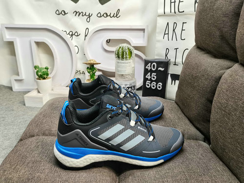 566D Adidas ADO Terrex Agravic Breathable Mesh Cushioned Durable Sports Shoes Mountaineering Shoes