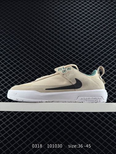 The Nike SB Day One FN4210-301 low cut casual board shoe is equipped with Air Zoom cushioning air cu
