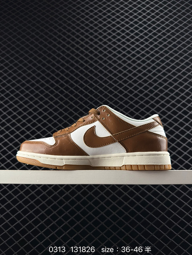 ✅ Nike Dunk Low LX WMNS &quot; Brown Ostrich&quot;   Presented with a white leather base and