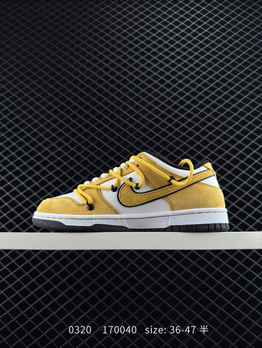 200 [Company level] Nike co branded Nike Dunk Low LThr/ow deconstructive strap skateboard shoes SB s