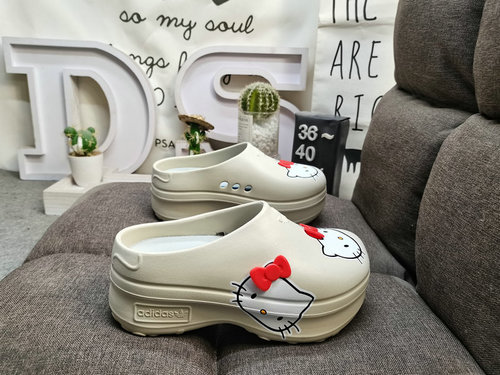 241Dadidas Adidas Stan Mule Adidas Clover Thick Bottom Casual Slippers Height Raising Shoes Summer C